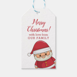 Niedlicher Weihnachtsmann Personalisiert Geschenkanhänger