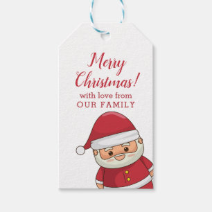 Niedlicher Weihnachtsmann Personalisiert Geschenkanhänger