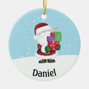 Niedlicher Weihnachtsmann Personalisiert Weihnacht Keramik Ornament