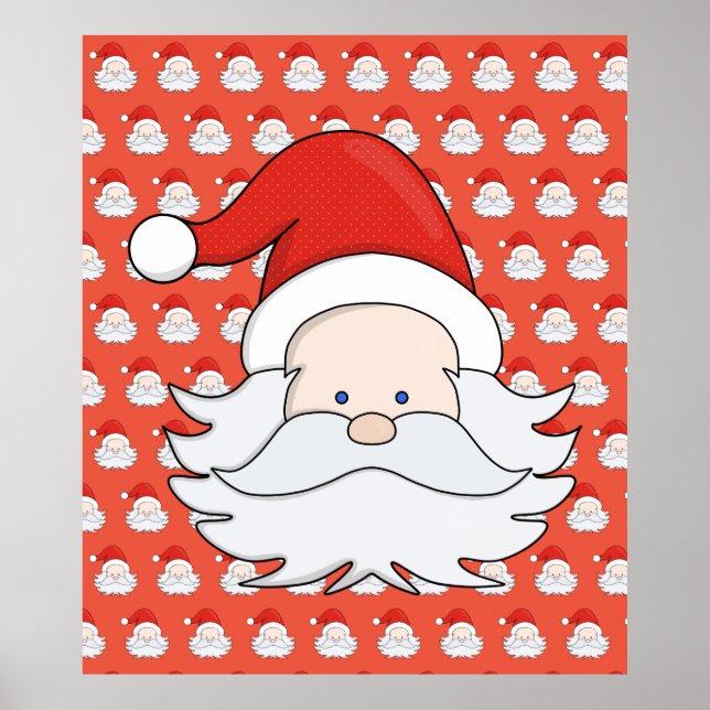 Niedlicher Weihnachtsmann Poster (Vorne)