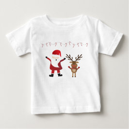 Niedlicher Weihnachtsmann Rudolph Red Nosed Reinde Baby T-shirt