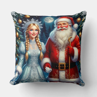 🎅 Niedlicher Weihnachtsmann Schnee Weihnachten ❄️ Kissen