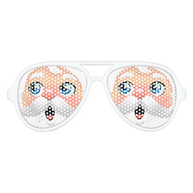 Niedlicher Weihnachtsmann Sonnenbrille (Vorderseite)