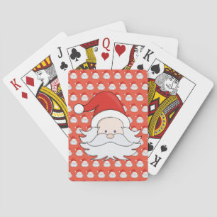 Niedlicher Weihnachtsmann Spielkarten