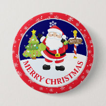Niedlicher Weihnachtsmann und schneesichere Weihna