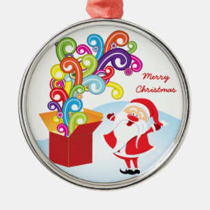 Niedlicher Weihnachtsmann und Weihnachtsschmuck de