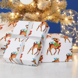 Niedlicher Weihnachtsmann Vintag Retro Sweet Geschenkpapier