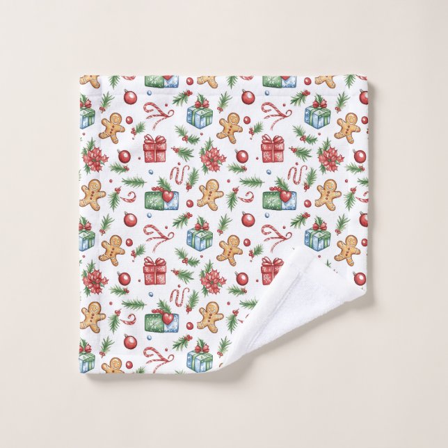 Niedlicher Weihnachtsmann Waschlappen (Waschlappen)