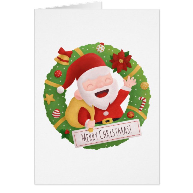 Niedlicher Weihnachtsmann Weihnachten-Feuerriegel (Vorne)