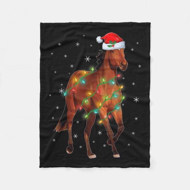 Niedlicher Weihnachtsmann Weihnachten Weihnachten  Fleecedecke (Vorderseite)