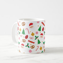 Niedlicher Weihnachtsmann & Weihnachtsleckereien M Kaffeetasse