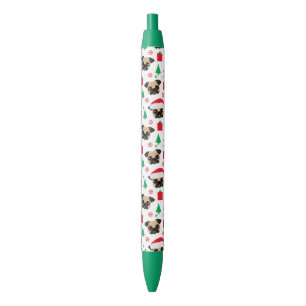 Niedlicher WeihnachtsMops-Stift Kugelschreiber