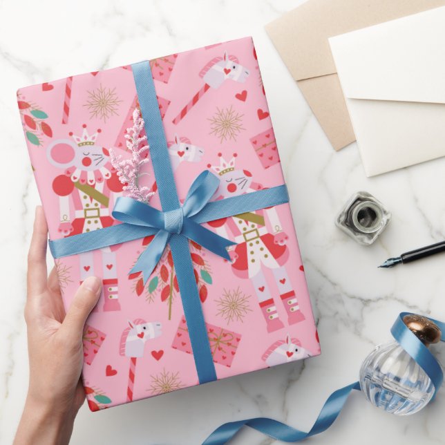 Niedlicher WeihnachtsNutcracker Geschenkpapier (Schenken)