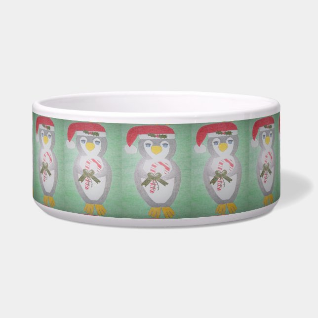 Niedlicher WeihnachtsPenguin Napf (Vorderseite)