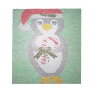 Niedlicher WeihnachtsPenguin Notizblock