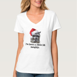 Niedlicher Weihnachtsraccoon. T-Shirt