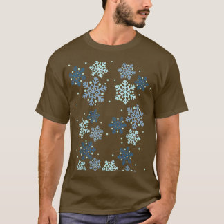 Niedlicher Weihnachtsschneefall Schneefall T-Shirt