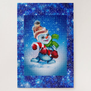 Niedlicher Weihnachtsschneemann