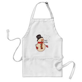 Niedlicher Weihnachtsschneemann Cartoon Custom Hol Schürze