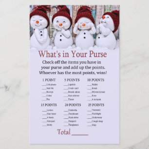 Niedlicher Weihnachtsschneemann Was ist in deinem