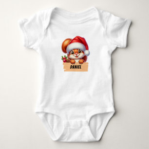Niedlicher Weihnachtssquerril Custom Baby Bodysuit Baby Strampler
