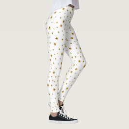 Niedlicher Weihnachtsstern Gold Urlaub Neue Jahre  Leggings