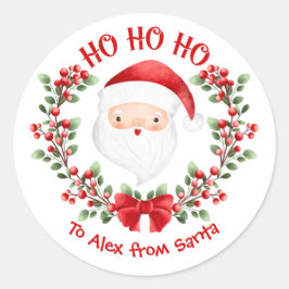 Niedlicher Weihnachtssticker Runder Aufkleber