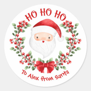Niedlicher Weihnachtssticker Runder Aufkleber