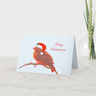 Niedlicher Weihnachtsvogel Karte