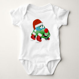 Niedlicher Weihnachtswagen Cartoon Baby Strampler
