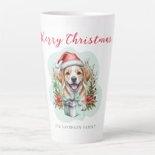 Niedlicher Weihnachtswelpen Milchtasse