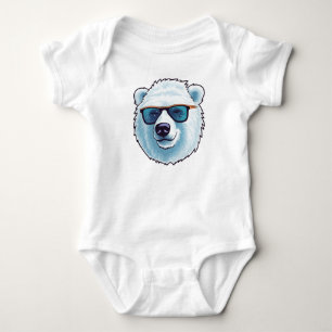 Niedlicher Weißbär Baby Strampler