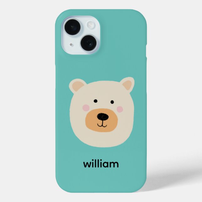 Niedlicher Weißbär Case-Mate iPhone Hülle (Rückseite)