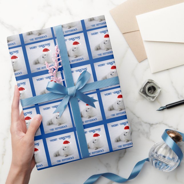 Niedlicher weißer arktischer Fox im Schnee Geschenkpapier (Schenken)