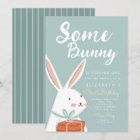 Niedlicher weißer Hase, sonniger Sonnenaufgang am 
