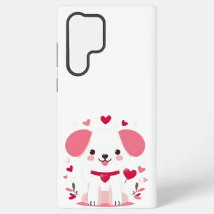 Niedlicher, weißer Hündchen Samsung Galaxy Hülle