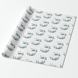 Niedlicher weißer Pumpkin-Geschenkwrap Geschenkpapier