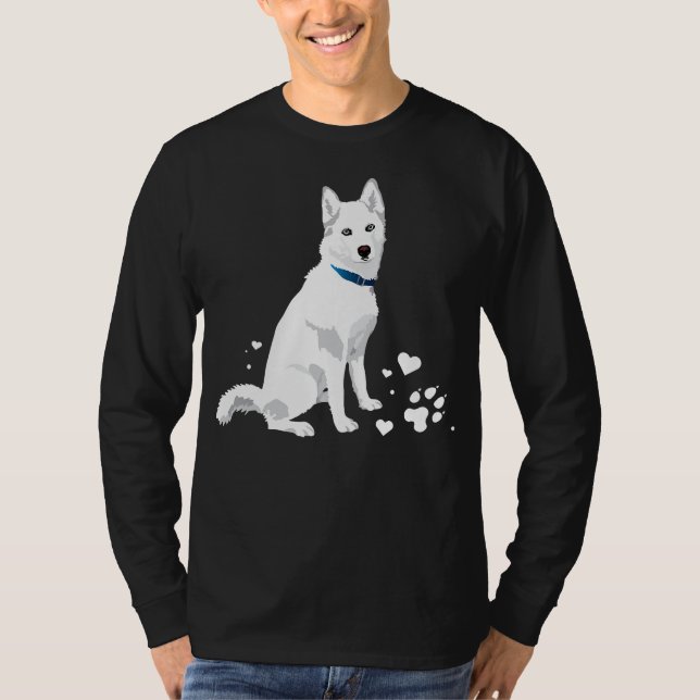 Niedlicher weißer sibirischer Husky - Sweet White  T-Shirt (Vorderseite)