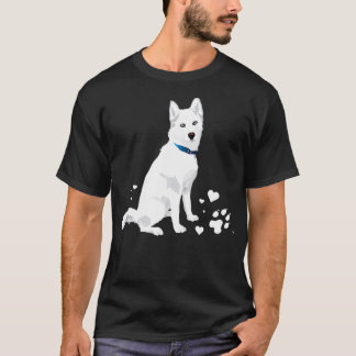 niedlicher weißer sibirischer Husky  T-Shirt