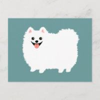 Niedlicher weißer Spitz