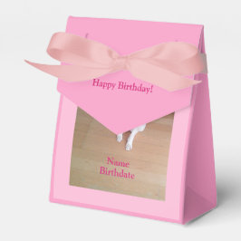 Niedlicher weißer Welpenhund Pink Girly Kindergebu Geschenkschachtel