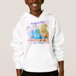 Niedlicher Wellensittich-Aquarell-Malerei Wellensi Hoodie
