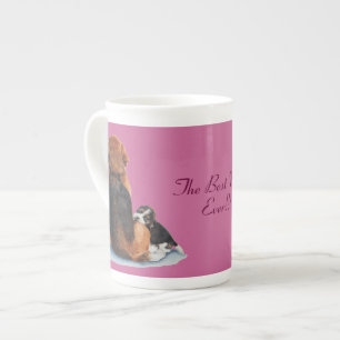 niedlicher Welpe-Beagle-Kuschelhund mit Slogan Prozellantasse