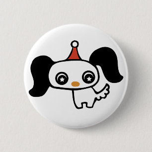 niedlicher Welpe Button