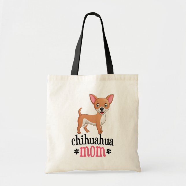Niedlicher Welpe Hund Lover Geschenk Funny Cartoon Tragetasche (Vorne)