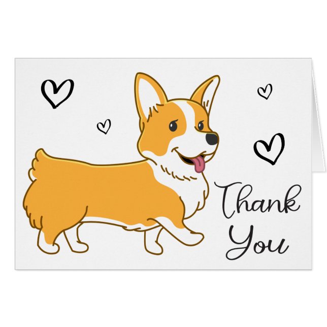 Niedlicher Welpe Hund Pembroke Welsh Corgi Vielen  (Vorderseite (Horizontal))