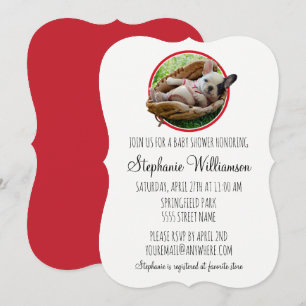 Niedlicher Welpe in einem Baseball-Mitt Einladung