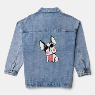 niedlicher Welpe Jeansjacke