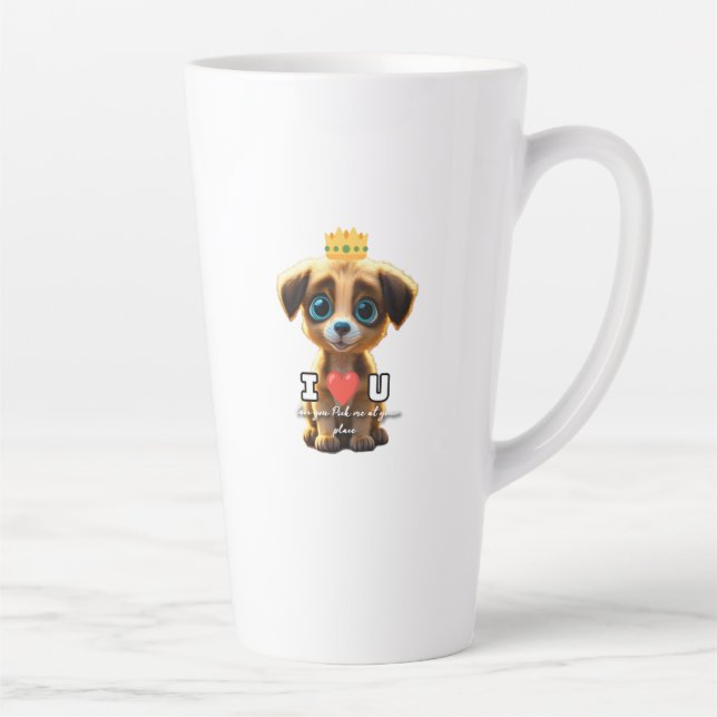 Niedlicher Welpe Milchtasse (Rechts)