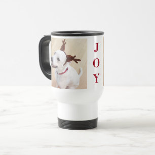 Niedlicher Welpen Welpe Hund Red Jog Weihnachten Reisebecher